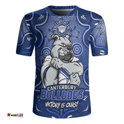 Canterbury Bankstown Bulldogs Aboriginal Pattern Inspired Victory Is Ours Rugby Jersey