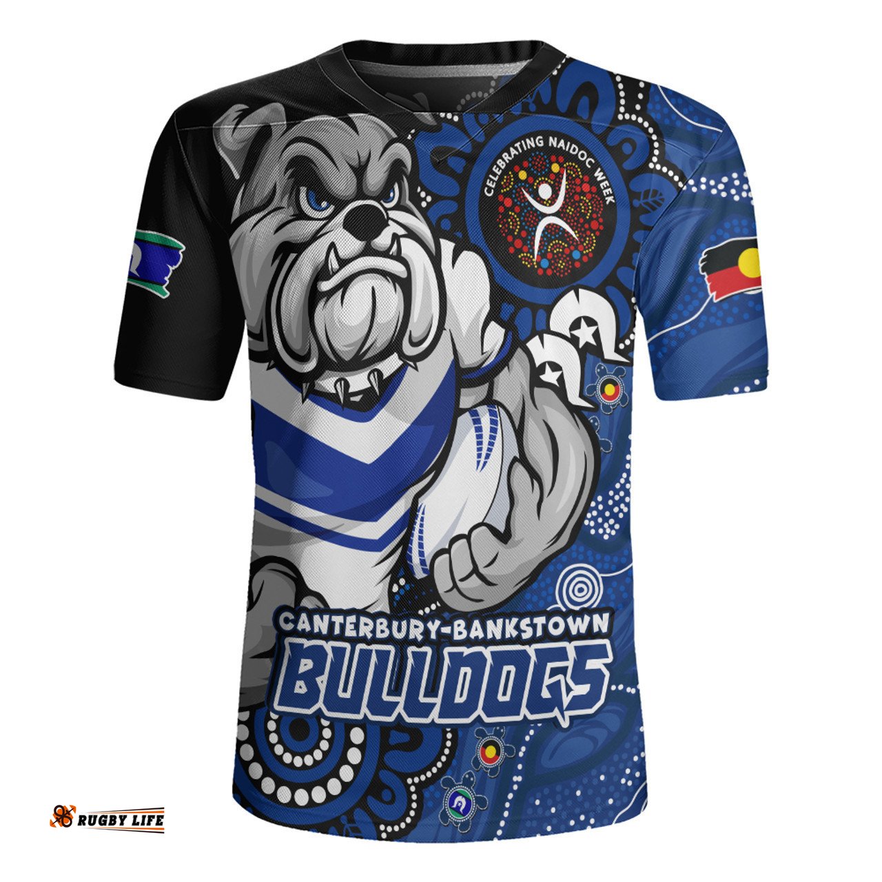 Canterbury Bankstown Bulldogs Power Through Generations NAIDOC Edition Rugby Jersey