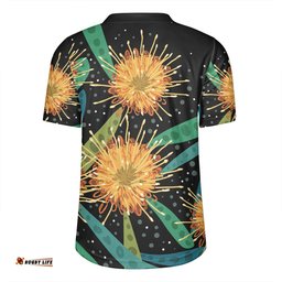 Australia Flowers Aboriginal Australian Yellow Hakea Flower Art Rugby Jersey
