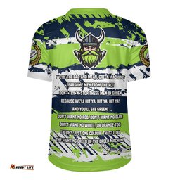 Canberra Raiders V-Neck Rugby Jerseys - Theme Song Inspired
