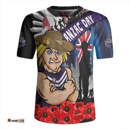 Fremantle V-Neck Rugby Jerseys Anzac Day Honor United In Spirit