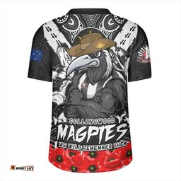 Collingwood V-Neck Rugby Jerseys Ripped Legacy Of The Game The ANZAC Spirit Lives On