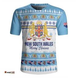 New South Wales Christmas V-Neck Rugby Jerseys - Merry Chrissie V-Neck Rugby Jerseys