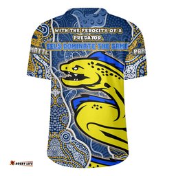 Parramatta Eels Grand Final Custom V-Neck Rugby Jerseys - Custom Parramatta Eels With Contemporary Style Of Aboriginal Painting V-Neck Rugby Jerseys