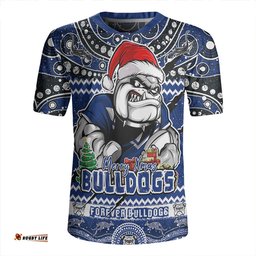 Canterbury-Bankstown Bulldogs V-Neck Rugby Jerseys Aboriginal Xmas Special Ugly Christmas Style