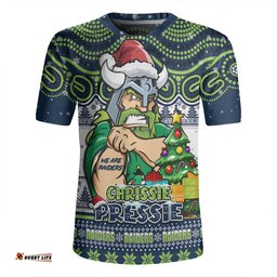 Canberra Raiders V-Neck Rugby Jerseys Aussie Ugly Christmas For Die Hard Fan Supporters