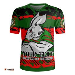 South Sydney Rabbitohs V-Neck Rugby Jerseys - Theme Song Inspired