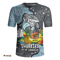 Cronulla-Sutherland Sharks Custom V-Neck Rugby Jerseys - Australian Big Things V-Neck Rugby Jerseys
