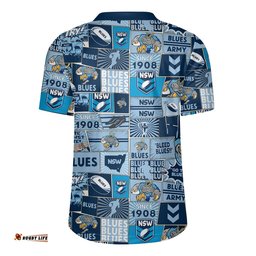New South Wales V-Neck Rugby Jerseys - Team Of Us Die Hard Fan Supporters Comic Style