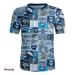 New South Wales V-Neck Rugby Jerseys - Team Of Us Die Hard Fan Supporters Comic Style