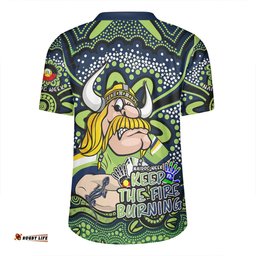 Canberra Raiders V-Neck Rugby Jerseys Aboriginal Inspired Naidoc Week Custom For Die Hard Fan Supporters