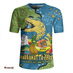 Parramatta Eels Custom V-Neck Rugby Jerseys - Australian Big Things V-Neck Rugby Jerseys