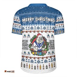 Canterbury-Bankstown Bulldogs Christmas Custom V-Neck Rugby Jerseys - Chrissie Spirit V-Neck Rugby Jerseys