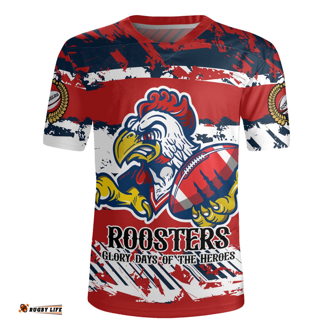 Sydney Roosters V-Neck Rugby Jerseys - Theme Song Inspired