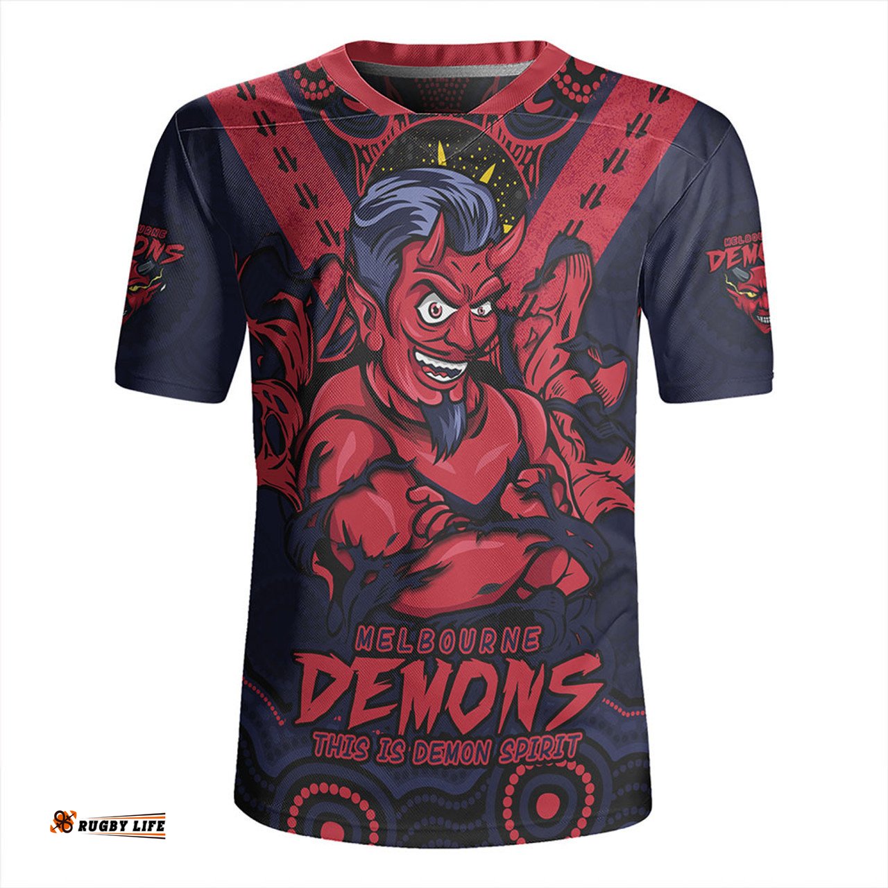 Melbourne V-Neck Rugby Jerseys Ripped Legacy Of The Game