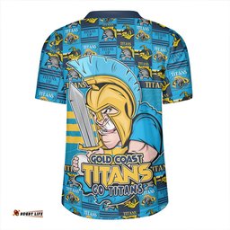Gold Coast Titans V-Neck Rugby Jerseys Champion���������s Pride Comic Style