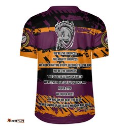 Brisbane Broncos V-Neck Rugby Jerseys - Theme Song Inspired