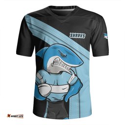 Cronulla-Sutherland Sharks V-Neck Rugby Jerseys Custom Team Of Us Die Hard Fan Supporters