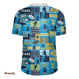 Gold Coast Titans V-Neck Rugby Jerseys - Team Of Us Die Hard Fan Supporters Comic Style