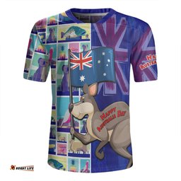 Australia Custom V-Neck Rugby Jerseys - Happy Australia Day With Big Things V-Neck Rugby Jerseys