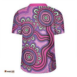 Australia Aboriginal V-Neck Rugby Jerseys - Dot Patterns From Indigenous Australian Culture V-Neck Rugby Jerseys