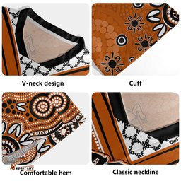 Wests Tigers Jersey - Custom Orange Wests Tigers Blooded Aboriginal Inspired