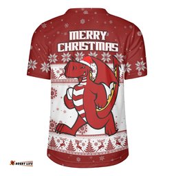 St. George Illawarra Dragons Christmas Custom V-Neck Rugby Jerseys - Special Ugly Christmas V-Neck Rugby Jerseys