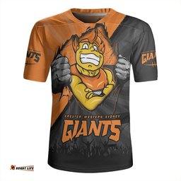 GWS GIANTS V-Neck Rugby Jerseys Breaking Through Fan Design
