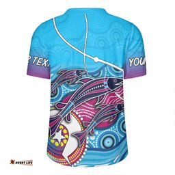 Australia Fishing Aboriginal Fishing Custom V-Neck Rugby Jerseys - Fishaholic With The Dhari Symbol And Aboriginal Pattern V-Neck Rugby Jerseys