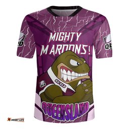 Cane Toads V-Neck Rugby Jerseys - Custom Mighty Maroons