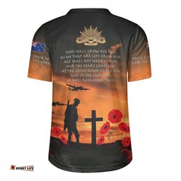 New Zealand Warriors Anzac Day V-Neck Rugby Jerseys - New Zealand Warriors Remember Orange V-Neck Rugby Jerseys