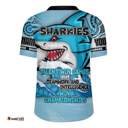Cronulla-Sutherland Cronulla-Sutherland Sharks Jersey - Custom Talent Win Games But Teamwork And Intelligence Win Championships With Aboriginal Style