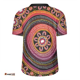 Australia Aboriginal V-Neck Rugby Jerseys - Aboriginal Dot Art Design V-Neck Rugby Jerseys