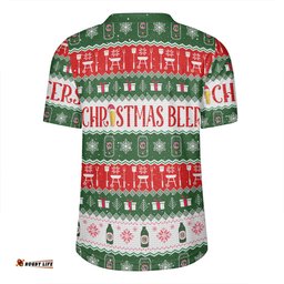 Australia Christmas Custom V-Neck Rugby Jerseys - Ugly Christmas Beer V-Neck Rugby Jerseys