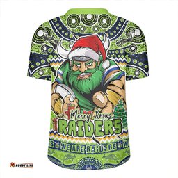 Canberra Raiders V-Neck Rugby Jerseys Aboriginal Xmas Special Ugly Christmas Style