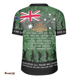 Australia Anzac Day V-Neck Rugby Jerseys - Australia and New Zealand Warriors All gave some Some Gave All Green V-Neck Rugby Jerseys