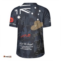 Australia Anzac Day V-Neck Rugby Jerseys - Anzac Day The Australian Army V-Neck Rugby Jerseys