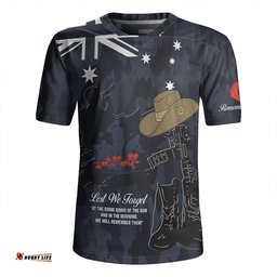 Australia Anzac Day V-Neck Rugby Jerseys - Anzac Day The Australian Army V-Neck Rugby Jerseys