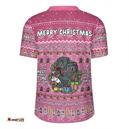 Penrith Panthers Christmas Custom V-Neck Rugby Jerseys - Chrissie Spirit V-Neck Rugby Jerseys
