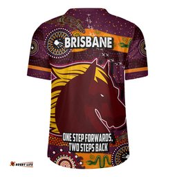 Broncos V-Neck Rugby Jerseys - One Step Forwards, Two Steps Back With Aboriginal Style