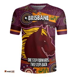 Broncos V-Neck Rugby Jerseys - One Step Forwards, Two Steps Back With Aboriginal Style