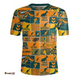 Australia V-Neck Rugby Jerseys - Team Of Us Die Hard Fan Supporters Comic Style
