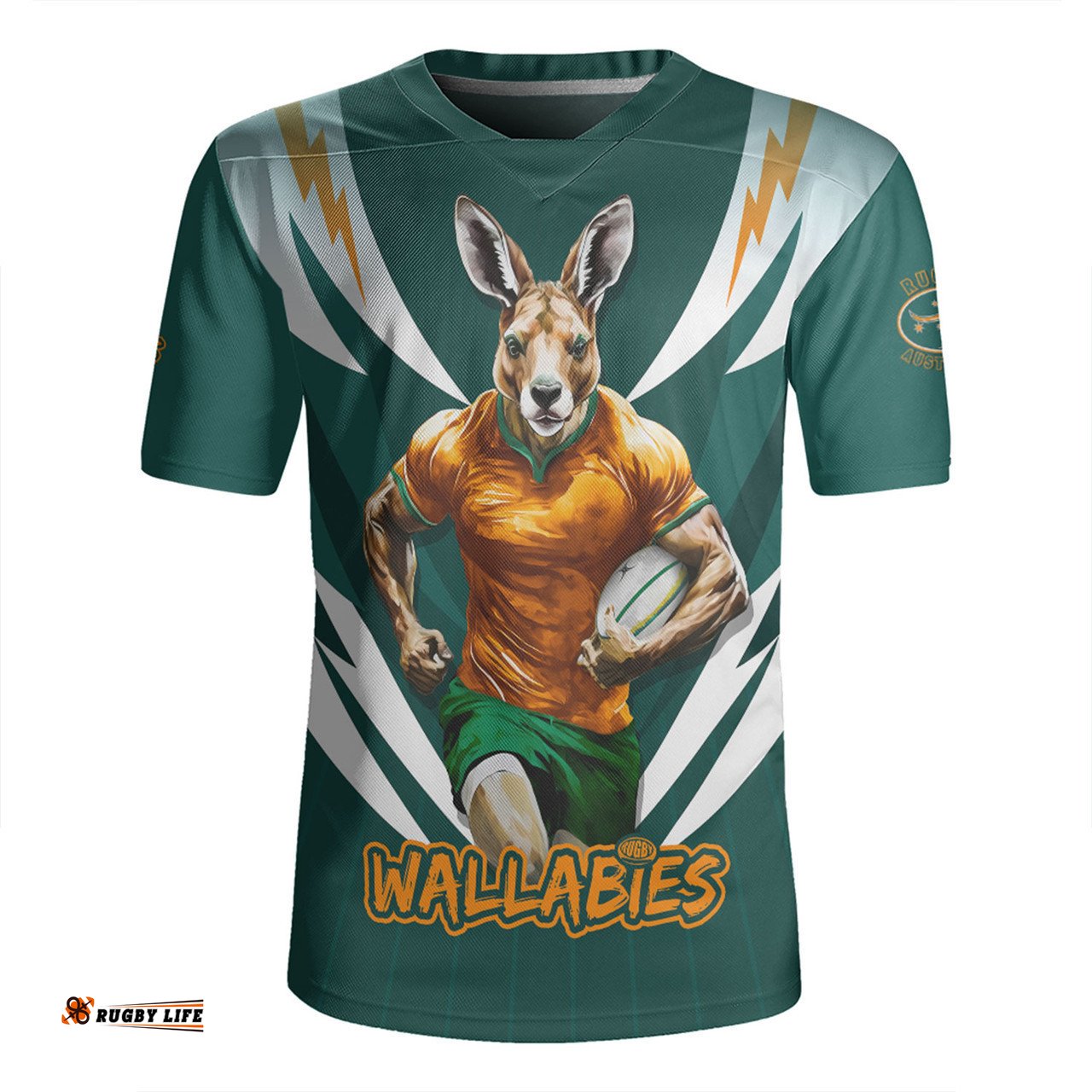 Australia V-Neck Rugby Jerseys Wallabies Championship Sport Style