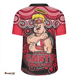 St Kilda V-Neck Rugby Jerseys Aboriginal Inspired Tough Fan Football For Life