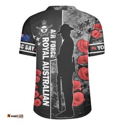 Australia V-Neck Rugby Jerseys - Custom Royal Australian Air Force Anzac Day Camouflage Style