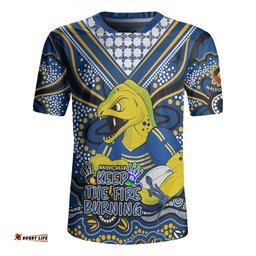 Parramatta Eels V-Neck Rugby Jerseys Aboriginal Inspired Naidoc Week Custom For Die Hard Fan Supporters