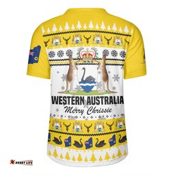 Western Australia Christmas V-Neck Rugby Jerseys - Merry Chrissie V-Neck Rugby Jerseys
