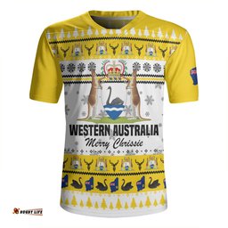 Western Australia Christmas V-Neck Rugby Jerseys - Merry Chrissie V-Neck Rugby Jerseys
