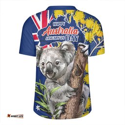 Australia V-Neck Rugby Jerseys Australia Day Koala Golden Wattle Edition