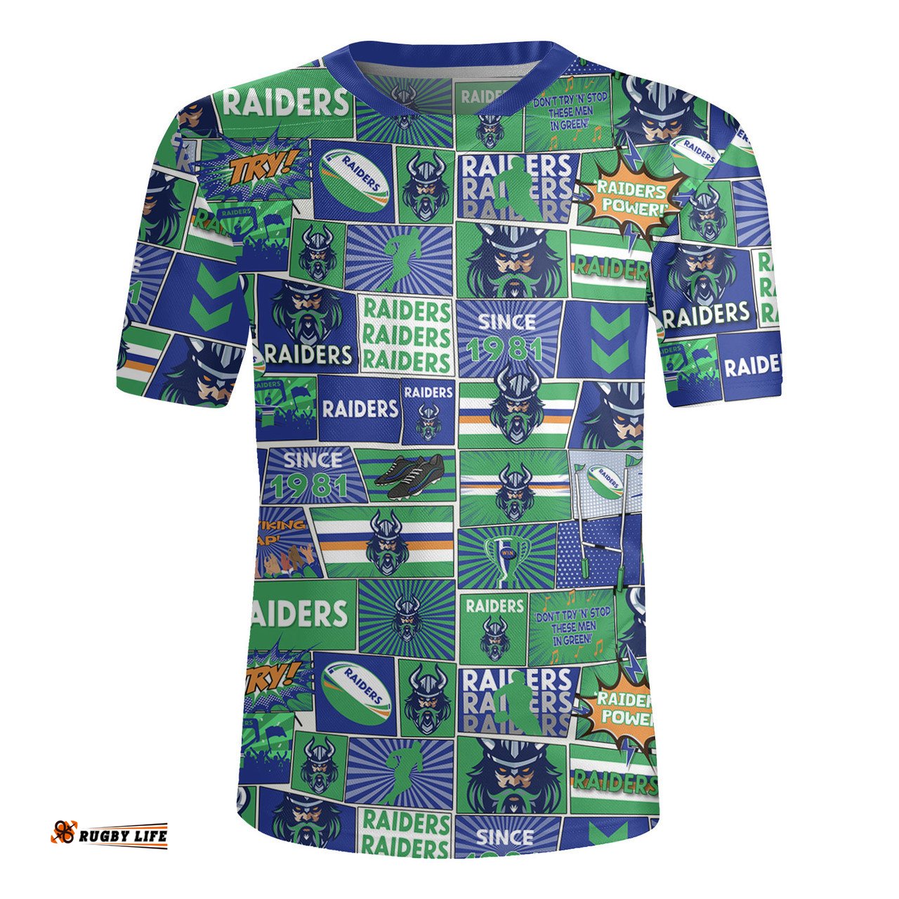 Canberra Raiders V-Neck Rugby Jerseys - Team Of Us Die Hard Fan Supporters Comic Style